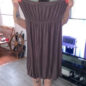 Strapless mini dress